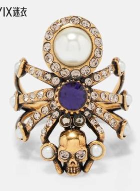 MCQUEEN 女款蜘蛛精饰戒指 迷衣时尚