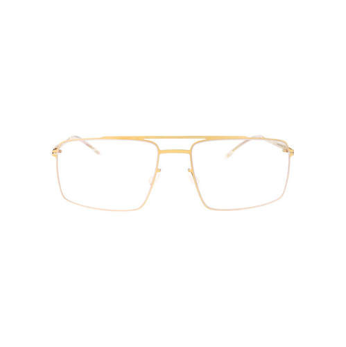 Mykita 中性（成人） FW25 眼镜 光泽金色不锈钢
