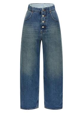 MM6 Maison Margiela 女士 SS26 牛仔长裤 蓝色牛仔裤