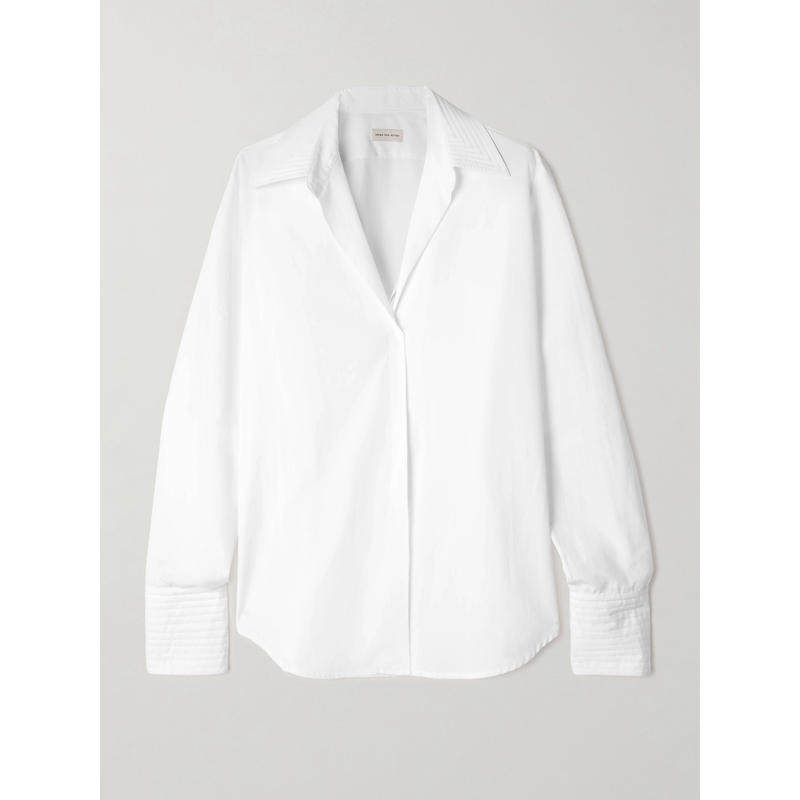 Dries Van Noten 女士 FW25 衬衫 棉质府绸衬衫,女装/女士精品,真丝上装,淘宝优惠券,粉丝福利购,淘宝优惠卷