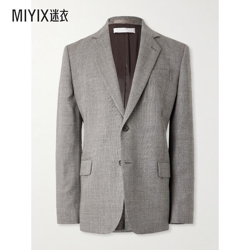 【秋冬新品】Our Legacy 男款Ceremony 宽松款织纹羊毛西装外套