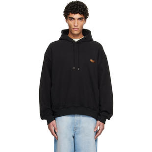 卫衣 黑色 Back Solid 连帽衫 男士 Logo Homme