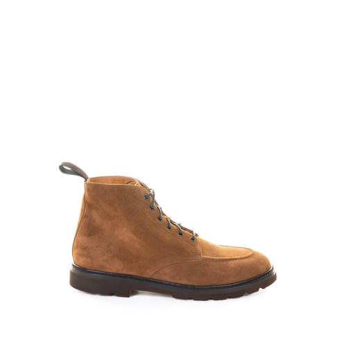 Henderson Baracco 男士 FW25 短靴 皮质绒面革绑带脚踝靴