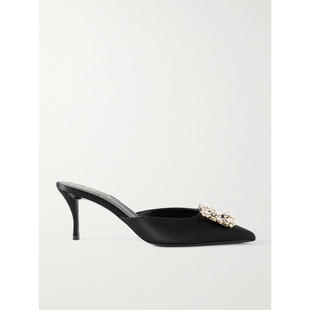 Vivier 穆勒鞋 罗杰·维维亚 SS25 Efflorescence丝缎 女士 Roger