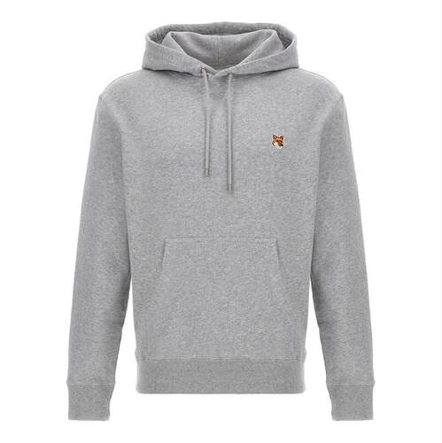 Maison Kitsuné 男士 FW25 卫衣 灰色 Fox Head Patch 连帽衫