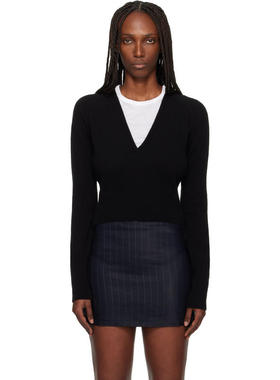 Our Legacy 女士 毛衣 黑色 Sharp V-Neck