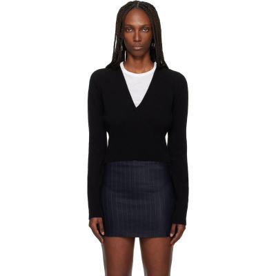 Our Legacy 女士 毛衣 黑色 Sharp V-Neck 毛衣