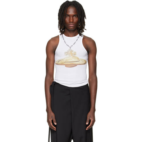 Vivienne Westwood 西太后 男士 背心 白色 Gold Orb 90s