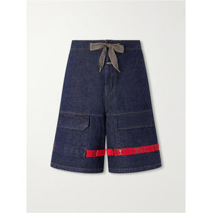 kapital 男士 FW26 牛仔短裤 Nouvelle Shuttle 直筒