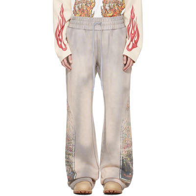 WHO DECIDES WAR BY EV BRAVADO 男士 运动长裤 灰褐色褪色长裤