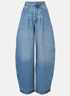 Jacquemus 女士 牛仔长裤 Barrel-leg 牛仔裤