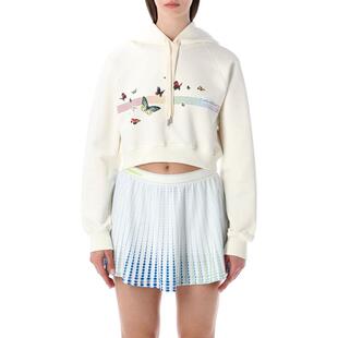 Casablanca 女士 SS26 卫衣 蝴蝶斑纹短款连帽衫