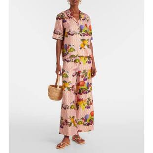 ERES 女士 长裤 Cannelle 真丝斜纹布阔腿裤