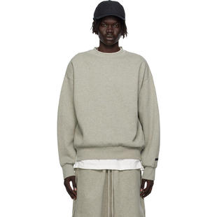 Essentials 男士 卫衣 灰色 Classic Fit Fleece Crewneck 套头衫