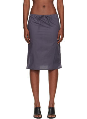 BAMBOU ROGER KWONG 女士 中长裙 灰色半身裙