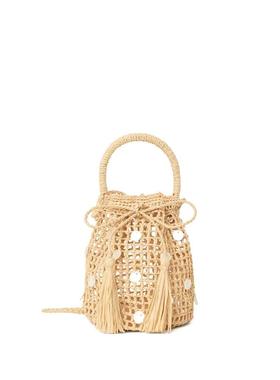 Alanui 女士 SS26 手提包 MOMENTS 珍贵拉菲草编织水桶包