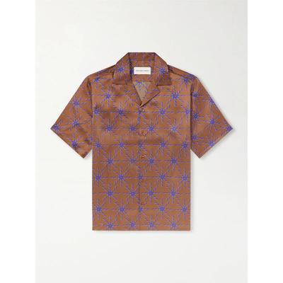 Frescobol Carioca 男士 SS26 衬衫 Roberto 印花真丝