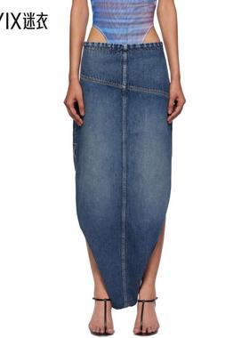 Jean Paul Gaultier高缇耶 女款蓝色 Internal Belt & Zipped Ope