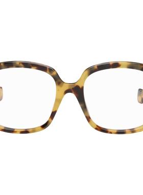 Loewe 男士 太阳镜 棕色 Anagram 眼镜