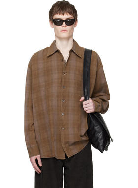 Our Legacy 男士 衬衫 棕色 Borrowed