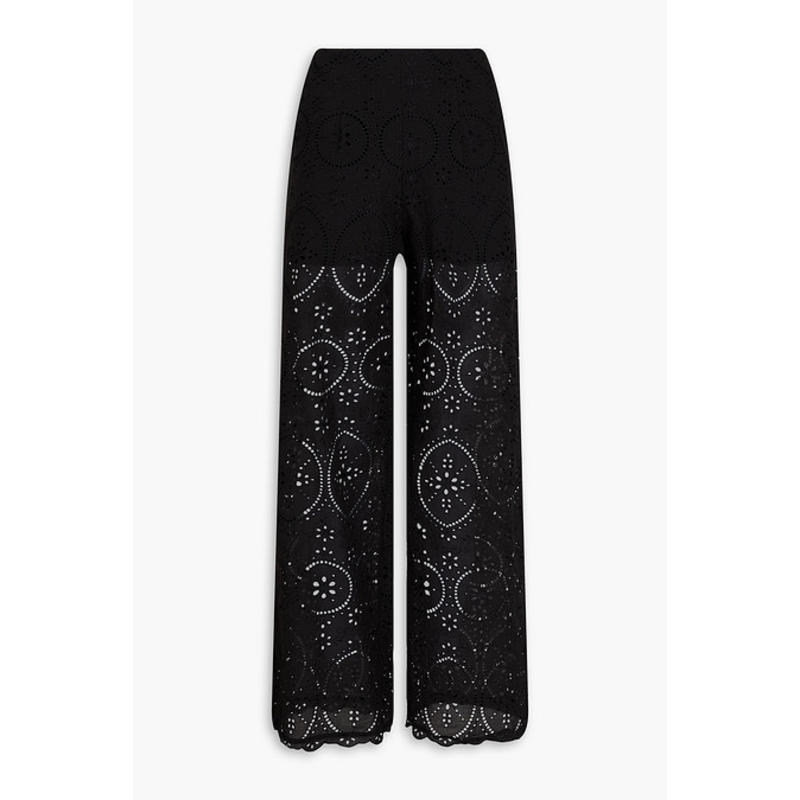 Charo Ruiz Ibiza 女士 长裤 Brigid 马德拉刺绣棉混纺阔腿裤