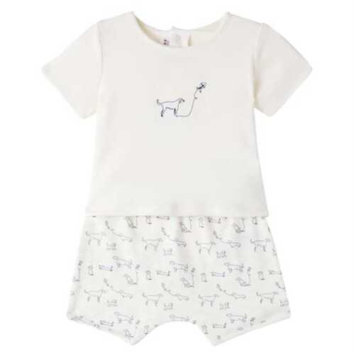Bonpoint 中性（儿童） 服装 Fanilo T-shirt 婴儿短裤套装童装