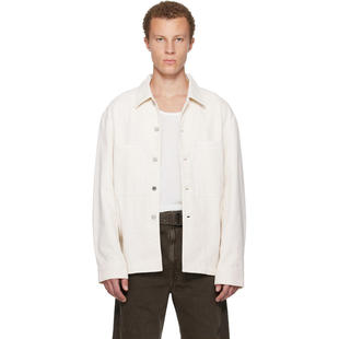 Lemaire 勒梅尔 男士 衬衫 灰白色 Workwear 牛仔夹克