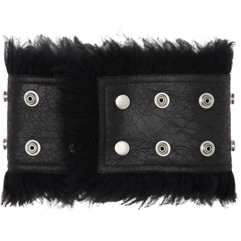 Rick Owens 女士 外套 黑色 Concordians Strobe 围脖