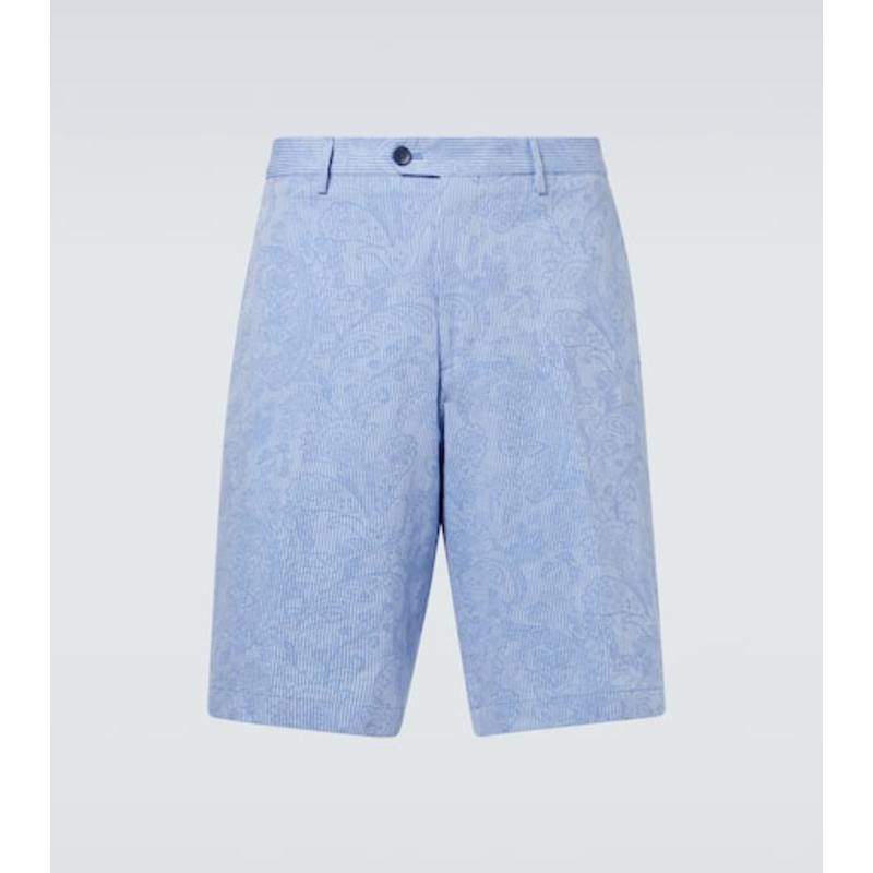 Etro 男士 短裤 佩斯利棉质百慕大短裤,男装,短裤,淘宝优惠券,粉丝福利购,淘宝优惠卷