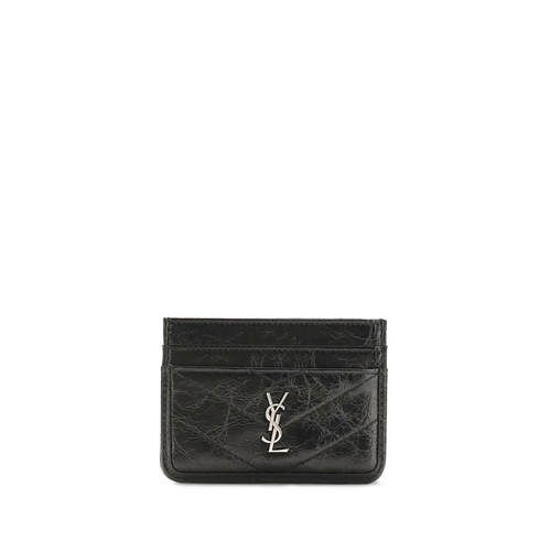 Saint Laurent 圣罗兰 女士 FW26 卡包 Niki 复古皮革卡套