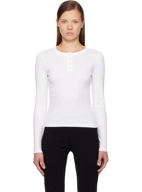 FLORE FLORE 女士 T恤 白色 Jess 亨利衫