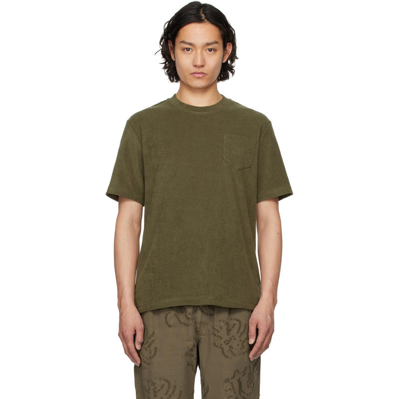 OAS Company 男士 T恤 卡其色 Terry T 恤