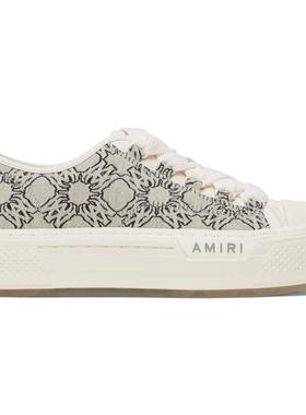 Amiri 女士 运动鞋 灰色 MA Quad Jacquard Court Low 运动鞋