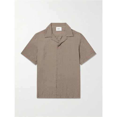 NN.07 男士 FW26 衬衫 Hank 5971 Camp-Collar 莫代尔混纺绉条纹