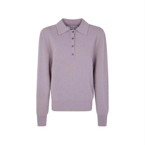 Róhe 女士 FW26 上衣 粉色混纺羊毛T恤衬衫