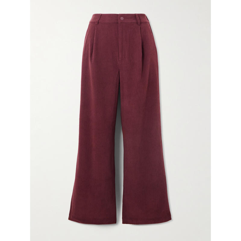 Varley 女士 运动长裤 Floris 灯芯绒阔腿裤