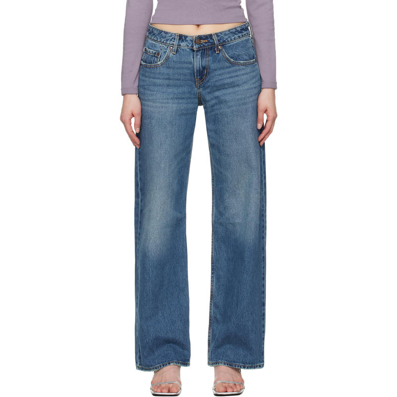 Levi's 女士 牛仔长裤 蓝色 Low Loose 牛仔裤
