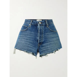 磨破牛仔短裤 FRAME Hang 牛仔短裤 女士