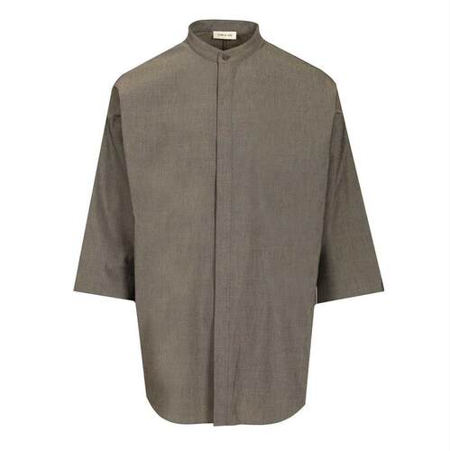 Fear Of God 男士 衬衫 灰色 Cotton Wool Oxford Relaxed 短袖