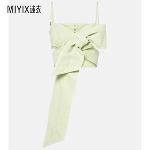 迷衣时尚 Blumarine 饰牛仔上衣 女款 蝴蝶结装