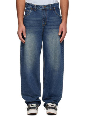 Dime MTL 男士 牛仔长裤 蓝色 Baggy 牛仔裤