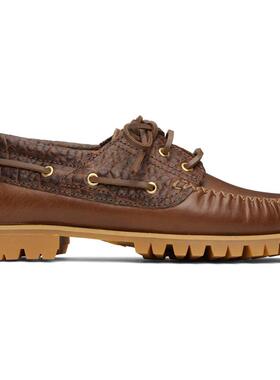 VINNY’s 男士 平底鞋 棕色 Aztec 帆船鞋