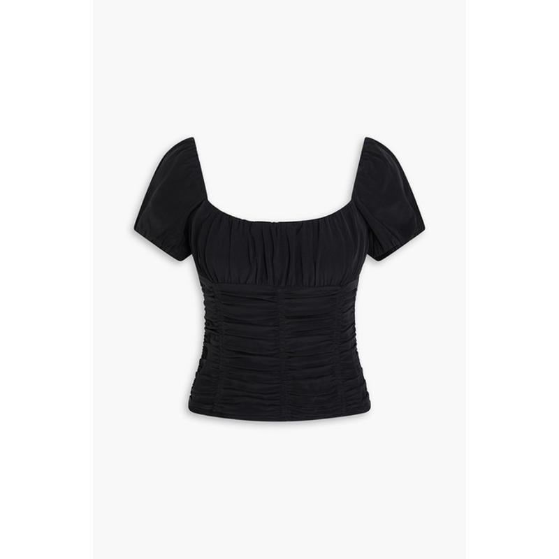 Staud 女士 上衣 Elba 真丝双绉上衣