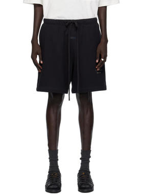 Essentials 男士 短裤 黑色 Soccer Fleece