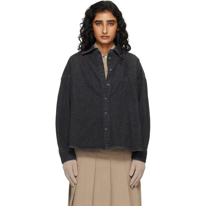 Weekend Max Mara 女士 衬衫 黑色 Foggia 牛仔