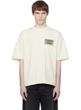 Amiri 埃米尔 男士 T恤 白色 Bandana Oversized