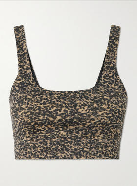Varley 女士 SS26 文胸 Cori FreeSoft™ 豹纹针织运动文胸