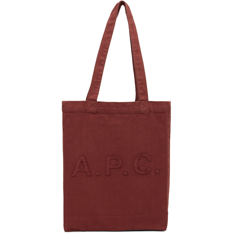 A.P.C. 女士 托特包 橙色 Lou - 实物图
