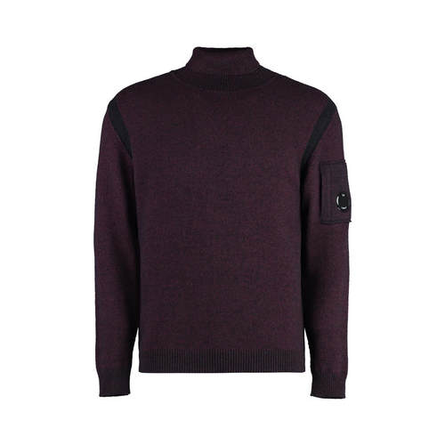 C.P. Company 男士 FW25 毛衣 CP公司高領鏡片細部套頭衫