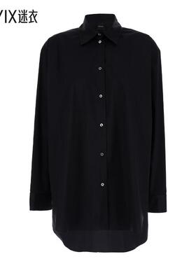 【早秋新品】Plain 宽松款黑色棉质女士衬衫 迷衣时尚